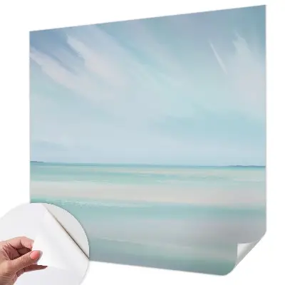 Fotobehang tienerkamer met een rustige zee als motief