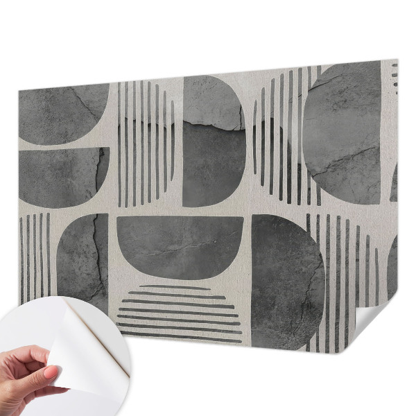 Foto behang voor de keuken Geometrische vormen