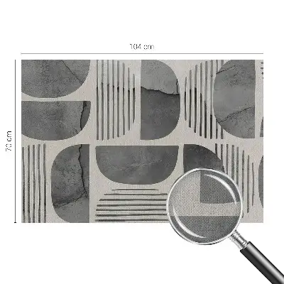 Foto behang voor de keuken met geometrische vormen
