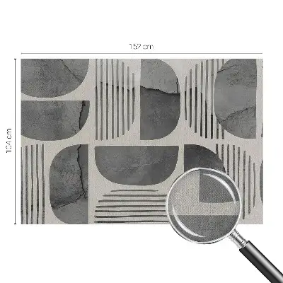 Foto behang voor de keuken met geometrische vormen