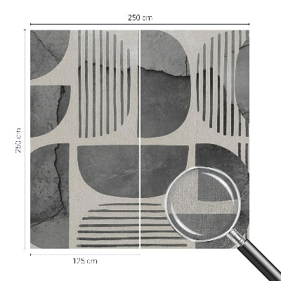Foto behang voor de keuken Geometrische vormen