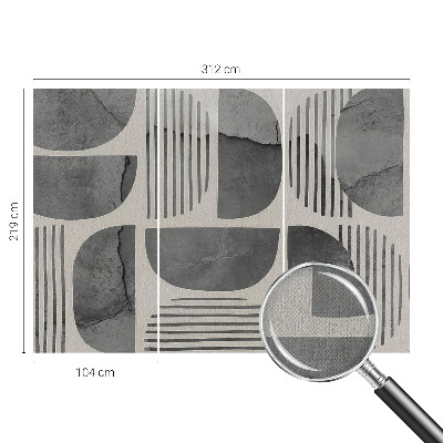 Foto behang voor de keuken Geometrische vormen