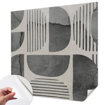 Foto behang voor de keuken Geometrische vormen