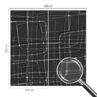 Zelfklevend fotobehang met abstracte lijnen