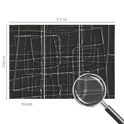 Zelfklevend fotobehang Abstracte lijnen
