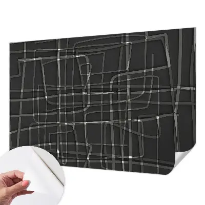 Zelfklevend fotobehang met abstracte lijnen
