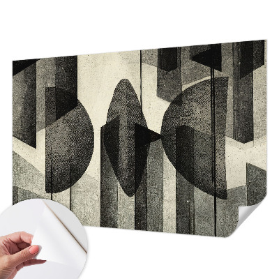 Foto behang voor de kinderkamer met geometrische vormen