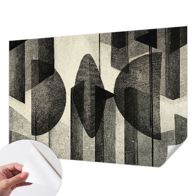 Foto behang voor de kinderkamer met geometrische vormen