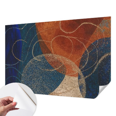 Fotobehang voor de kinderkamer met kleurrijke vormen
