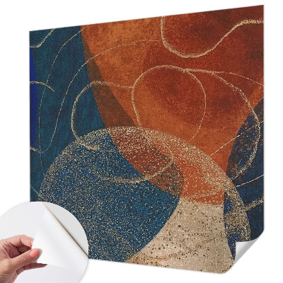 Fotobehang voor de kinderkamer met kleurrijke vormen