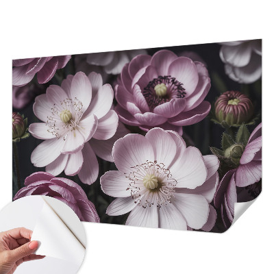 Fotobehang kinderkamer met een bloemig en elegant ontwerp