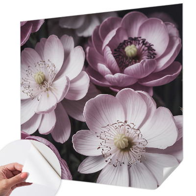 Fotobehang kinderkamer met een bloemig en elegant ontwerp