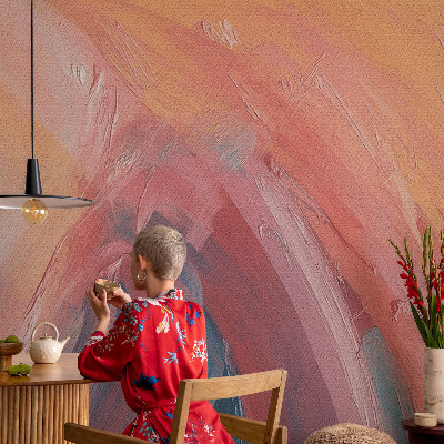 Fotobehang babykamer met kleurrijke explosies als speels patroon