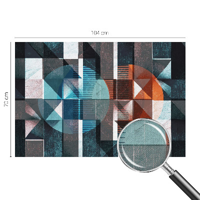 Zelfklevend fotobehang op maat met abstracte vormen
