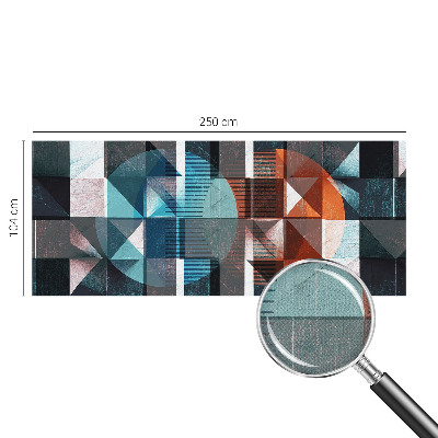 Zelfklevend fotobehang op maat Abstracte vormen