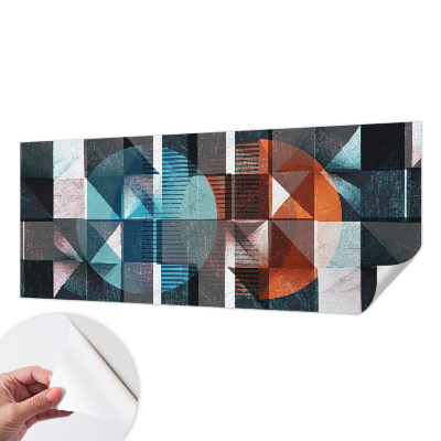 Zelfklevend fotobehang op maat met abstracte vormen