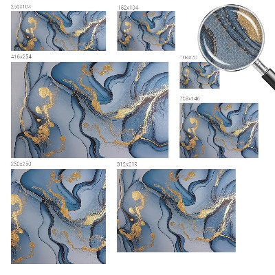 Fotobehang zelfklevend Blauwe golven