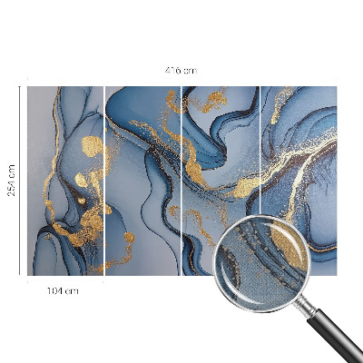 Fotobehang zelfklevend Blauwe golven