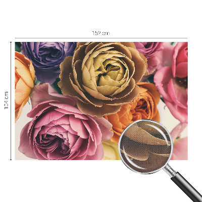 Fotobehang babykamer Kleurrijke rozen