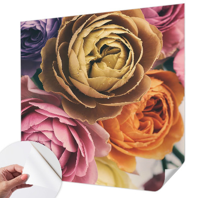 Fotobehang babykamer Kleurrijke rozen