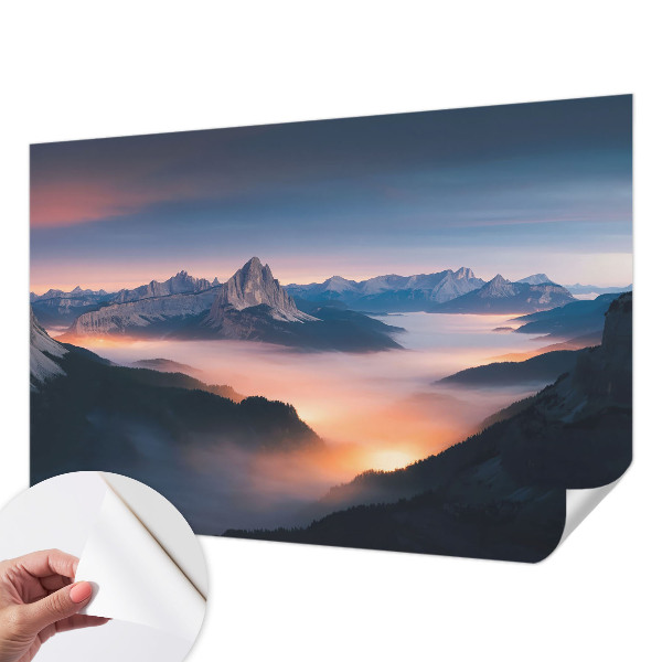 Zelfklevende behangsticker De opkomende zon