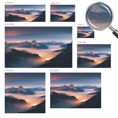 Zelfklevende behangsticker De opkomende zon