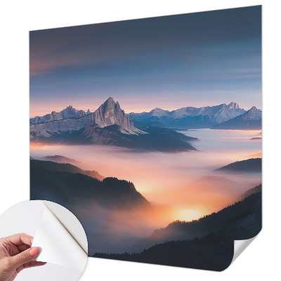 Zelfklevende behangsticker De opkomende zon