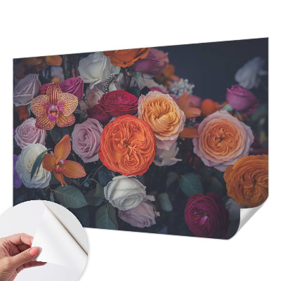 3D fotobehang Kleurrijk boeket