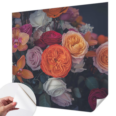 3D fotobehang Kleurrijk boeket