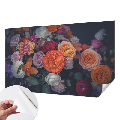 3D fotobehang Kleurrijk boeket