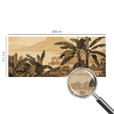 3D fotobehang Tropisch panorama