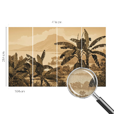 3D fotobehang Tropisch panorama