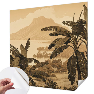 3D fotobehang Tropisch panorama