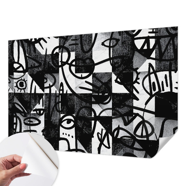 Fotobehang voor kinderkamer Chaos tekenen