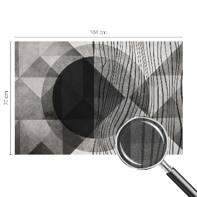 Fotobehang tienerkamer met abstracte vormen