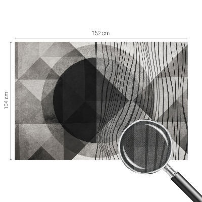Fotobehang tienerkamer met abstracte vormen