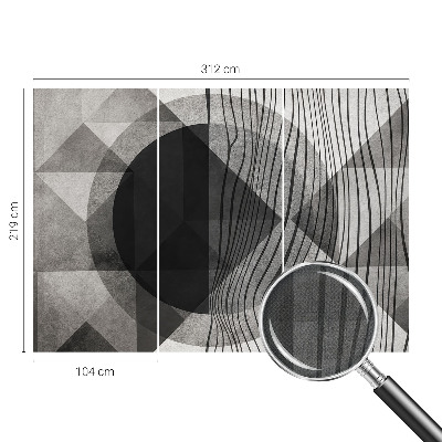 Fotobehang tienerkamer Abstracte vormen