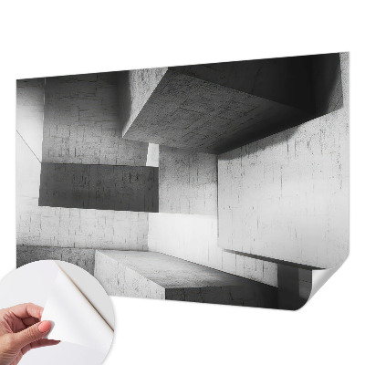 Fotobehang voor de kinderkamer met geometrische sculpturen als patroon