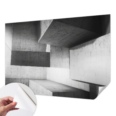 Fotobehang voor de kinderkamer met geometrische sculpturen als patroon