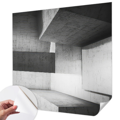 Fotobehang voor de kinderkamer met geometrische sculpturen als patroon