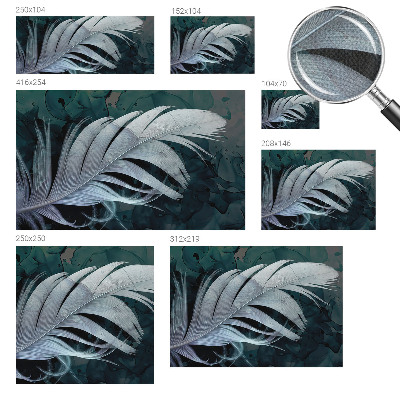 Foto behang voor de keuken Etherische veer