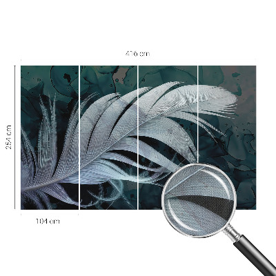 Foto behang voor de keuken Etherische veer