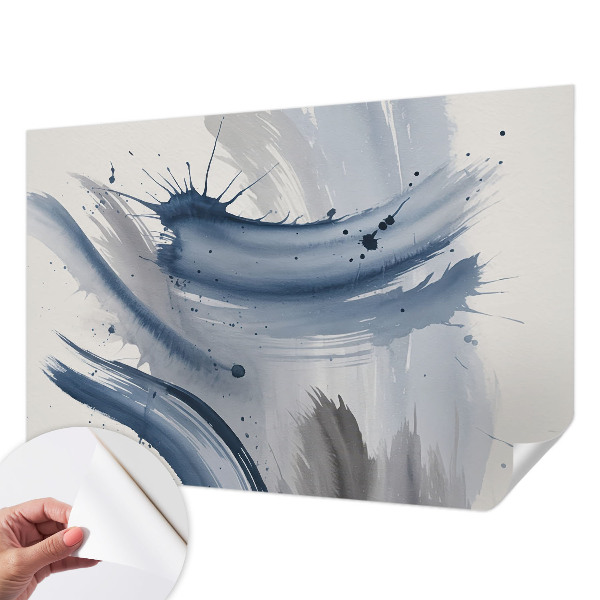 Fotobehang zelfklevend Artistieke penseelstreken