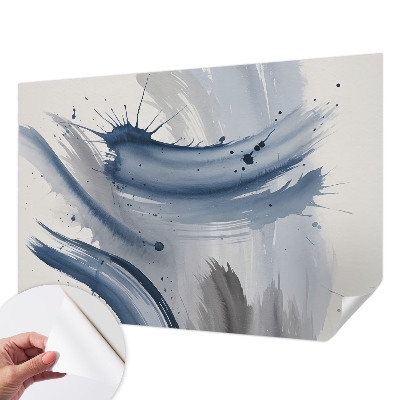 Fotobehang zelfklevend Artistieke penseelstreken