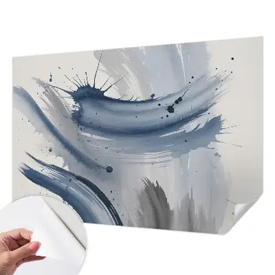Fotobehang zelfklevend met een motief van artistieke penseelstreken