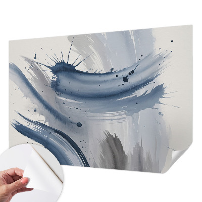 Fotobehang zelfklevend Artistieke penseelstreken