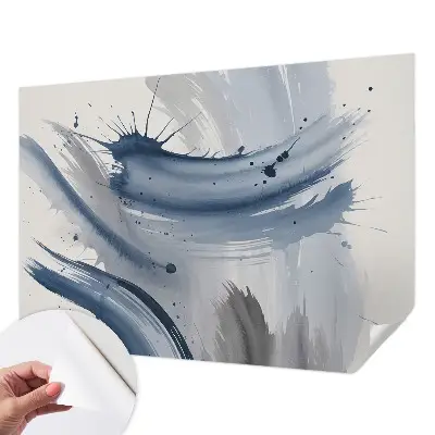 Fotobehang zelfklevend met een motief van artistieke penseelstreken
