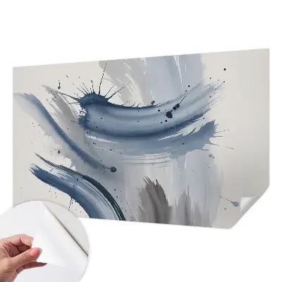Fotobehang zelfklevend met een motief van artistieke penseelstreken