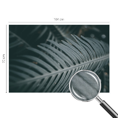 3D fotobehang met een motief van groene bladeren