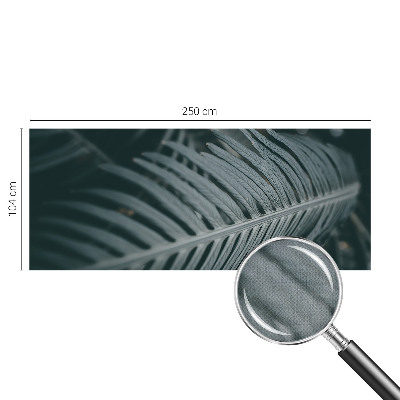 3D fotobehang met een motief van groene bladeren